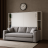 Шкаф-кровать трансформер с диваном Пальма